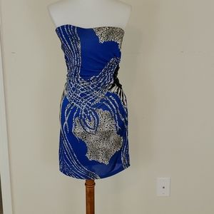 Fashion to Figure blue strapless dress